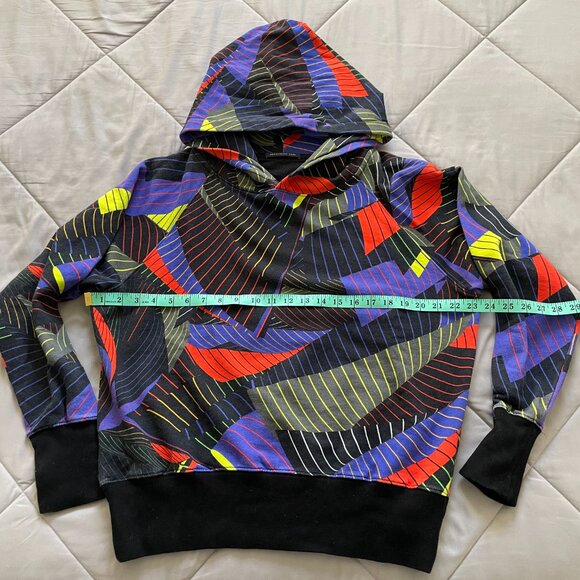 Christopher Kane men's multicolor geometric sweatshirt hoodie, size M - Picture 3 of 8